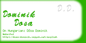 dominik dosa business card