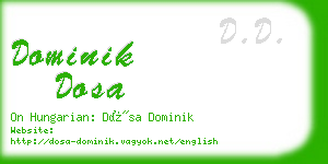 dominik dosa business card